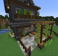 an image of a house in minecraft