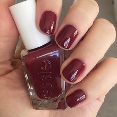 Essie Gel Couture in Gala-vanting Essie Gel Couture Swatches, Essie Gel Nail Polish, Nail Art Gel, Red Nail Polish