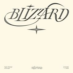 the front cover of blizzard magazine, featuring an image of a star on top of it