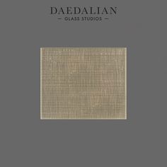 the cover of daedalian glass studio's album, featuring an image of a square