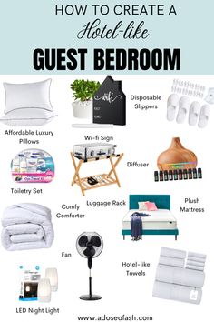 how to create a hotel like guest bedroom