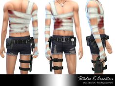 Sims 4 Black Hair, Bandage Top, Pelo Sims, The Sims 4 Packs, Sims 4 Cc Skin, Nathan Drake, Sims 4 Characters, The Sims 4 Download, The Sims 2