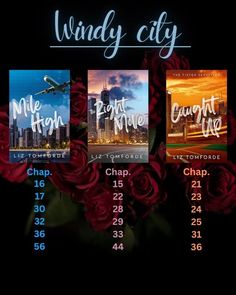 the poster for windy city, featuring roses and an airplane