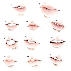 an image of various lips with different expressions