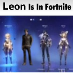 an advertisement for the video game's new character, leon is in fortie