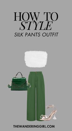 Looking for the best stylish silk pants outfits? Look no further! This post shows you 13+ silk pants outfit, silk pants outfit classy, silk pants outfit work, silk pants outfit women, silk pants outfit travel, silk pants outfit black, silk pants outfit summer, silk pants outfit fall, silk pants outfit casual, and more! Silk Pants Outfit Casual, Silk Pants Outfit Summer, Silk Pants Outfit Classy, Black Silk Pants Outfit, Pants Outfit Classy, Silk Pants Outfit