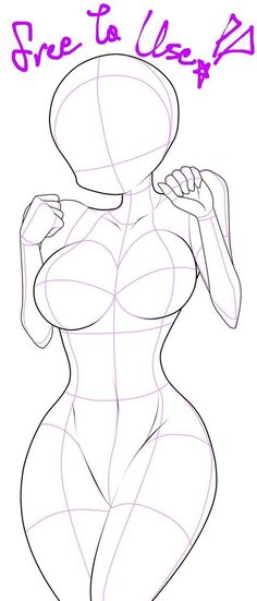 Human Base Reference, Art Base Free To Use, Art Outlines Templates, Body Base Ideas, Body Base Free To Use, How To Create A Character, Human Drawing Ideas, Plus Size Croquis, Body Base Reference