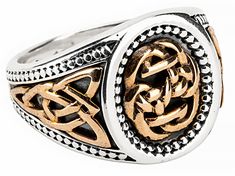 Keith Jack™ Sterling Silver & Bronze Path Of Life Large Ring. Measures approximately 17mm x 3.5mm. Symbolic Promise Jewelry With Polished Finish, Artisan Promise Ring, Path Of Life, Large Ring, Life Path, Pricing Jewelry, Amazing Jewelry, Jewelry Pieces, Rings For Men