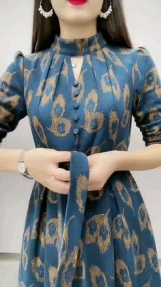 Mode Batik, Umgestaltete Shirts, Simple Frock Design, Simple Frocks, Corporate Dress, Desi Fashion Casual, Fashion Sewing Tutorials, Modest Dresses Casual