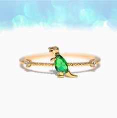 You're absolutely terrific! Show it in our Terrific T-Rex Ring. Add a bright pop of green to your look. Pair it with our other dino pieces. Dinosaur Jewelry, Bright Pop, Go Back In Time, Necklace Chain Lengths, Stud Set, Wrap Rings, Brass Pendant, Back In Time, T Rex