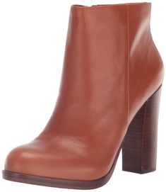 PRICES MAY VARY. Leather Material Boot - Bootie Zipper Closure Tan Booties, Ankle Bootie, Leather Material, Vince Camuto, Bootie, Special Features, Caramel, Ankle Boot, Buckle