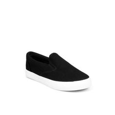 Pull on sneaker with stretchy side elastics for a comfortable fitting. A mini platform for just the perfect added height. Size: 10. Color: Black. Gender: female. Age Group: adult. Material: canvas. Star Shoes, Canvas Sneakers, Walmart Shopping, Vans Classic Slip On Sneaker, Online Retail, Gender Female, Slip On Sneaker, Womens Sneakers, Clothing And Shoes