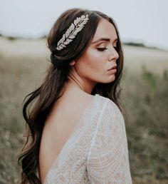 Beaded Leaves, Festival Style Wedding, Wedding Hair Vine, Bridal Hair Accessory, Beaded Hair, Boho Life, Style Guru, Wedding Fair, The Modern Bride