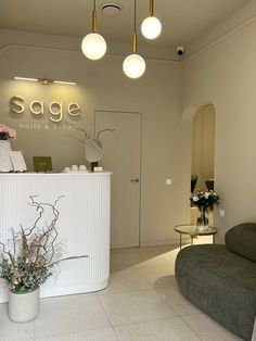 the front desk of sage hair and beauty