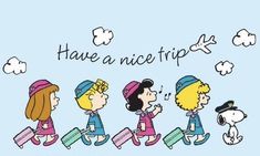 the peanuts gang is going to have a nice trip for peanuts x'n private