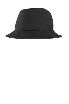 Port Authority ® Bucket Hat. PWSH2 - BLACK - S/M | Port Authority Bucket Hat in Black Size Small/Medium | Twill Medical Bag, Red Kap, Outdoor Cap, Business Dress, Port Authority, Performance Wear, Backpack Tote Bag, Work Wear Women, Tote Backpack