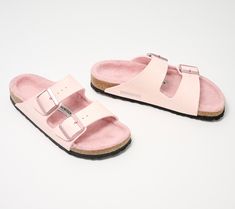 Classic and cozy indoors and out, these shearling-lined Birkenstock sandals are our pick for sweater weather. From Birkenstock. Birkenstock Shearling, Two Strap Sandals, Birkenstock Sandals, Rose Lights, Dream Shoes, Sweater Weather, Things To Buy, Strap Sandals, Birkenstock