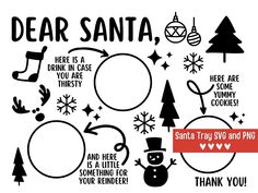 santa svg and png cut file for christmas