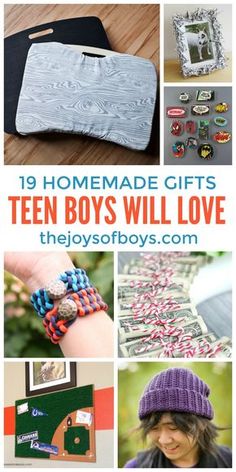 ten boys will love these homemade gifts for the boys in their life and they are so cute