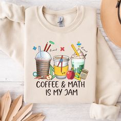 coffee and math is my jam t - shirt