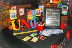 Uno welcome table ... Time capsule Time Capsule Birthday, Kids Party Inspiration, Boys First Birthday Party Ideas, Boys 1st Birthday Party Ideas, Baby Birthday Themes, Twin First Birthday, 1st Birthday Party Themes, 1st Birthday Themes, Baby Boy Birthday