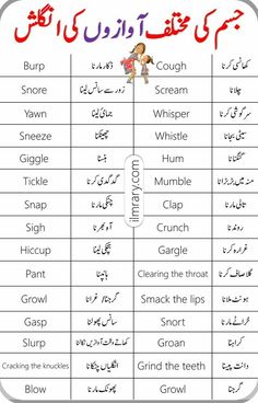 two different types of words in english and arabic with pictures on the top, one has an