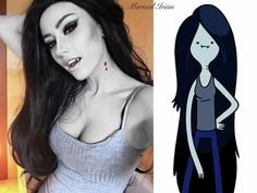 Marceline Costume, Marceline Outfits, Adventure Time Costume, Marceline Cosplay, Voltron Cosplay, Adventure Time Cosplay, Marceline And Princess Bubblegum, Marceline And Bubblegum, Hallowen Ideas