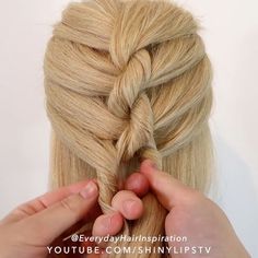 Easy Braiding Tutorials, How To Do A French Rope Braid, Rope French Braid, French Braid Videos Step By Step, How To Do Rope Twist Braid, How To Do A Single French Braid, One Braid Tutorial, French Rope Braid Tutorial, Single French Braid Tutorial