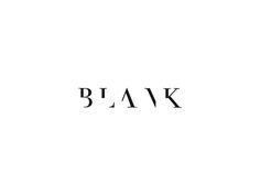 the word blakk is written in black on a white background