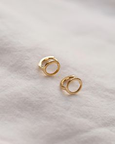 Circle Hoop Earrings / 14k Solid Gold Hoop Clip Earrings / Dainty Hoops - Etsy Minimalist Tarnish Resistant Round Ear Cuff, Yellow Gold Round Ear Cuff, Everyday Yellow Gold Ear Cuff, Everyday Yellow Gold Round Ear Cuff, Minimalist Tarnish-resistant Round Ear Cuff, Minimalist Tarnish-resistant Ear Cuff, Modern Open Ring Earrings For Pierced Ears, Everyday Single Open Ring Earring, Yellow Gold Minimalist Ear Cuff