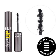 An ultra-black, buildable, vegan mascara delivers a quick hit of lash volume and length.Formulation Type: Volumizing, Curling, LengtheningBenefits: Long wearingHighlighted Ingredients: - Cellulose Microspheres: Adds volume.Ingredient Callouts: Free of parabens, formaldehydes, Mascara Sephora, Mini Mascara, Vegan Mascara, Makeup Sephora, Volumizing Mascara, The Best Makeup, Eye Mascara, Shop Makeup, Beauty Inside