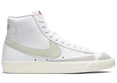 Blazer Mid 77 Vintage, Jordan Shoes Girls, Nike Blazer Mid 77, Nike Blazer Mid, Nike Blazers Mid, Vintage Sneakers, Hype Shoes, Blazer Mid, White Shoes Women