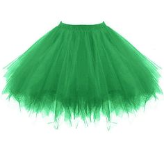 PRICES MAY VARY. 100% Polyester Imported Elastic closure Tutu En Tulle, Beautiful Ball Gowns, Gonna In Tulle, Green Tutu, Skirt Tutu, Dance Tutus, Short Pollera, Girl Tutu Skirt, Comfortable Skirts