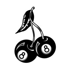 Eight Ball Cherry Tattoo, Cherry 8 Ball Tattoo, Cherry Bomb Tattoo, Dainty Tats, Pool Tattoo, Body Doodles, Utah Tattoo, Yung Beef, Cherry Drawing