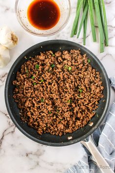 Korean Beef is all the delicious flavors of Asian BBQ whipped up in the comfort of your own home! Super easy and delicious. #koreanbeef #koreanbeefbowl #koreanbeefrecipe #koreangroundbeef #koreangroundbeefrecipe #numstheword #quickdinner #mealprepdinner #homemadefreezermeals