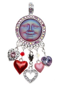 Kirks Folly SEAVIEW MOON with LOVE Magnetic Enhancer -Valentine's Day silvertone | eBay Kirks Folly Jewelry, Magnetic Necklace, Kirks Folly, Moon Face, Rustic Jewelry, Jewelry Stand, Love Is In The Air, Neck Lace, Colorful Heart