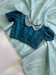 Exclusive Blouse Designs, Basic Blouse Designs, Plain Blouse Designs, Latest Blouse Neck Designs, Blouse With Puff Sleeves, Fancy Fabric, Kids Blouse Designs