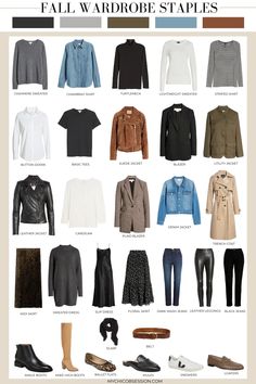 Parisian Fall Outfits, Capsule Clothing, Outfit Calendar, October Outfits, Fall Wardrobe Staples, Chic Outfit Ideas, Capsule Wardrobe Essentials, Fall Chic