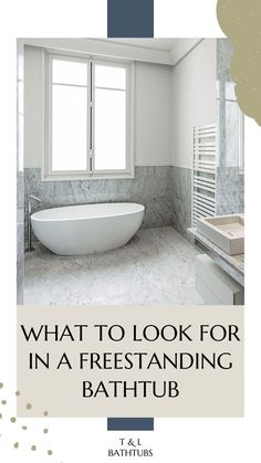 a white bath tub sitting next to a window