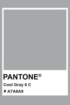 PANTONE Cool Gray 6 C #pantone #color #PMS #hex Comfort Gray, Website Inspiration, Color Swatches, Pantone Color