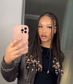 Braids Cornrows For Black Women, Natural Black Braided Hairstyles, Fulani Braids Round Face, Braids For Square Face Shape, Fulani Braids No Edges, Large Braid Hairstyles, Fulani Braids Ideas, Braids With Straight Hair In The Back, Fulani Sew In Hairstyles