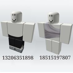 two white cubes with faces and arms, one has a smile on it's face