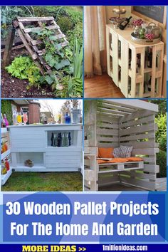 some wooden pallet projects for the home and garden