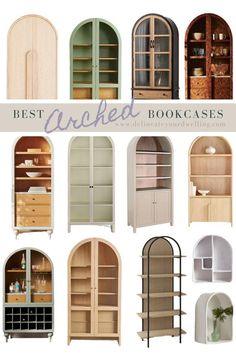 the best arched bookcases for any type of room in your home or office