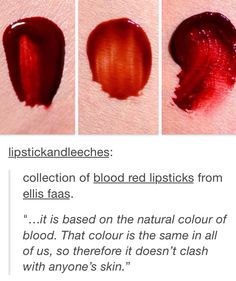 Blood Lipstick, Vampire Blood Makeup, Vampire Skin Makeup, Simple Blood Makeup, Vampire Red Lipstick, Blood Red Lipstick, It Goes On, Art Tips, Aesthetic Makeup