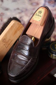 Ahh, them nor'weejuns: “Alden Shell Cordovan Leisure Handsewn Moccasin" Shell Cordovan Shoes, Alden Shoes, Cordovan Shoes, Proper Cloth, Fishing Jacket, Shoe Style