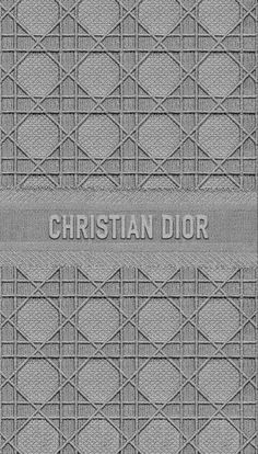 the christian dior logo is shown in grey