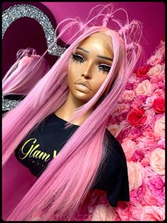 Customized per customer request with added bantu knot style and custom lavendar and pink highlights Bantu Knots Hairstyles Wig, Bantu Knot Wig Hairstyle, Wig Installment, Bantu Knot Styles, Lacefront Wigs, Knot Hairstyles, Bantu Knot Hairstyles, Bantu Knot, Lace Fronts