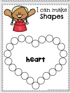 i can make shapes with the words heart in black and white, including an image of a