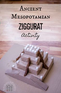 an ancient mesopoptamian ziggurat activity for kids to make